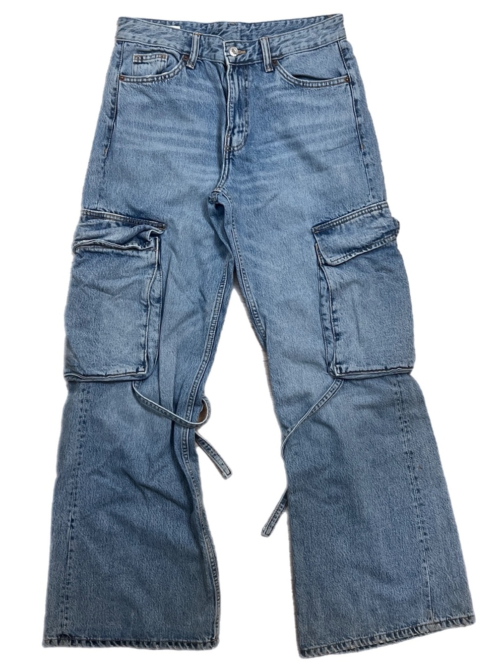 Zara cargo raver wise leg jeans (size 6)